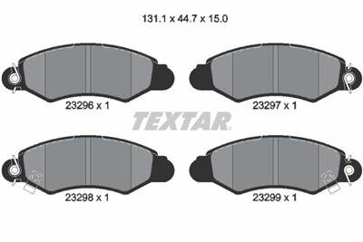 TEXTAR 2329601 Číslo výrobce: 23296. EAN: 4019722241208.