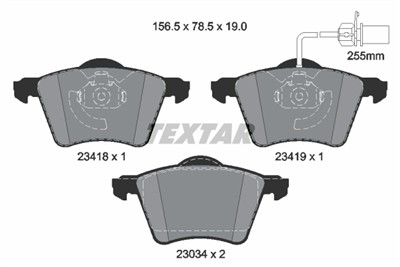 TEXTAR 2341801 Číslo výrobce: 23034. EAN: 4019722259913.