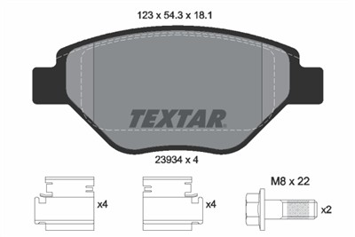TEXTAR 2393401 Číslo výrobce: 23934. EAN: 4019722259869.