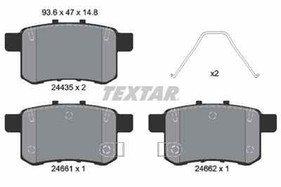 TEXTAR 2443501 Číslo výrobce: 24435. EAN: 4019722299391.