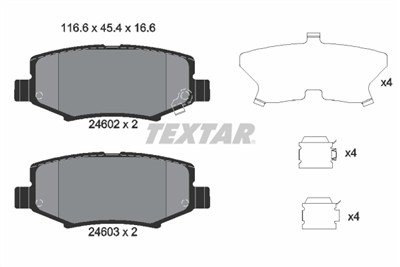 TEXTAR 2460201 Číslo výrobce: 24602. EAN: 4019722435218.