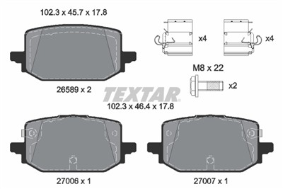 TEXTAR 2658901 Číslo výrobce: 26589. EAN: 4019722586781.