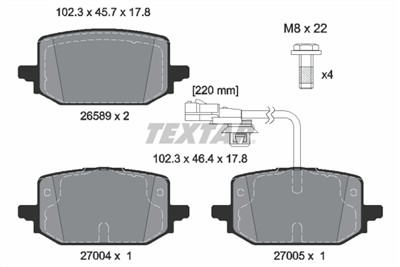 TEXTAR 2658902 Číslo výrobce: 26589. EAN: 4019722611339.