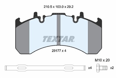 TEXTAR 2917705 Číslo výrobce: 29177. EAN: 4019722406218.