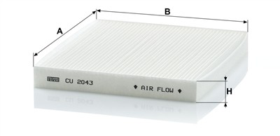 MANN-FILTER CU 2043 EAN: 4011558311308.