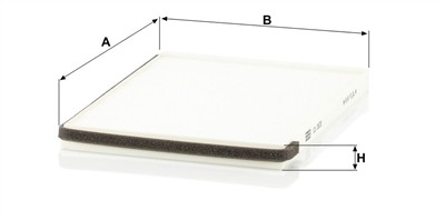 MANN-FILTER CU 2630 EAN: 4011558310806.