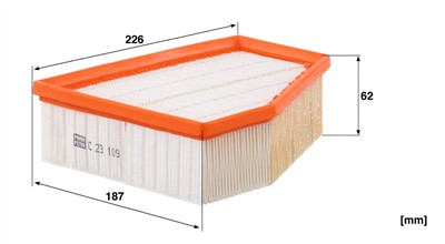 MANN-FILTER C 23 109 EAN: 4011558223908.