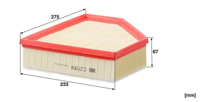 MANN-FILTER C 27 054 EAN: 4011558824389.