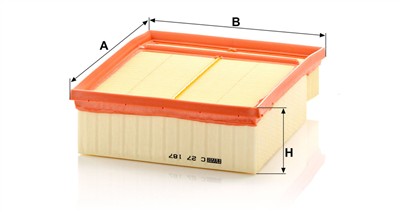 MANN-FILTER C 27 187 EAN: 4011558381301.