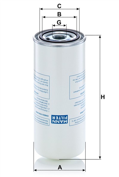 MANN-FILTER LB 962/8 EAN: 4011558393106.