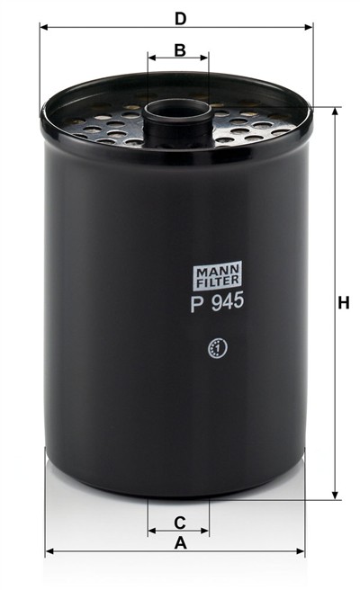 MANN-FILTER P 945 x EAN: 4011558552909.