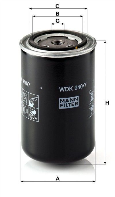 MANN-FILTER WDK 940/7 EAN: 4011558863807.