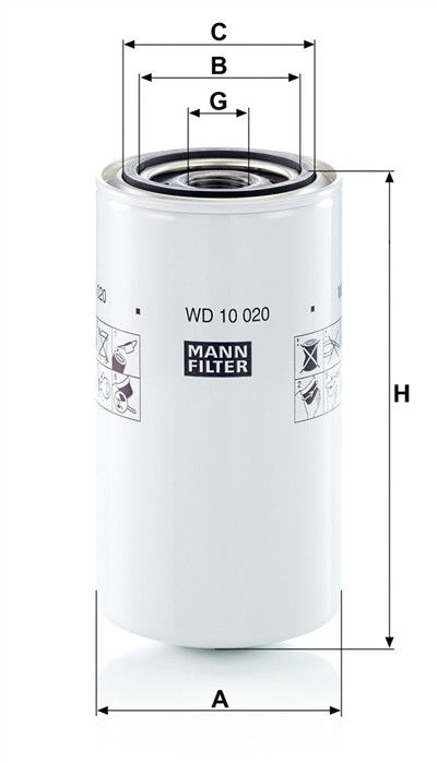 MANN-FILTER WD 10 020 EAN: 4011558082253.