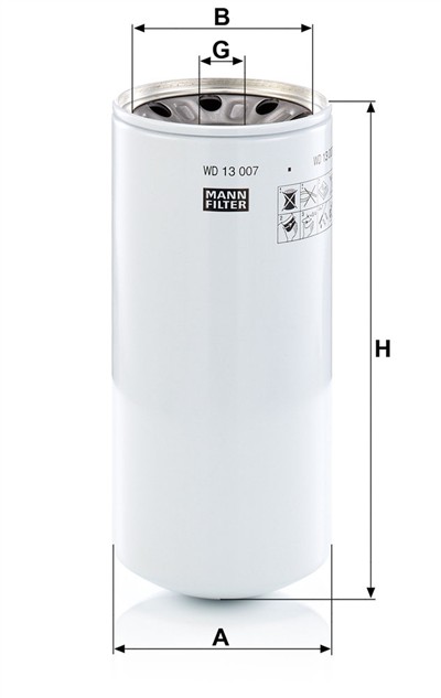 MANN-FILTER WD 13 007 X EAN: 4011558079086.