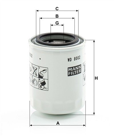 MANN-FILTER WD 8002 EAN: 4011558064495.