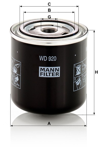 MANN-FILTER WD 920 EAN: 4011558850104.