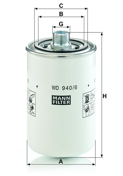 MANN-FILTER WD 940/6 EAN: 4011558087142.