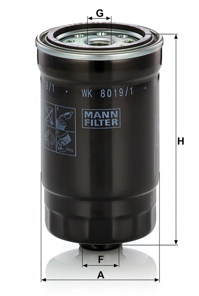 MANN-FILTER WK 8019/1 EAN: 4011558809768.
