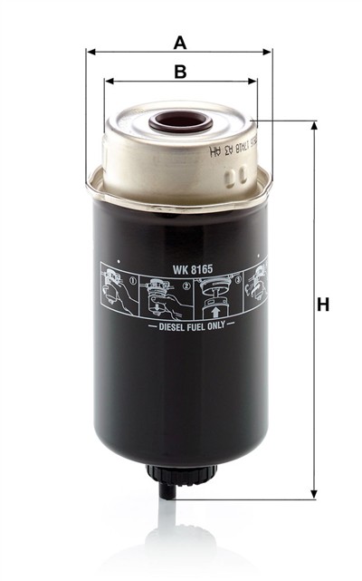 MANN-FILTER WK 8165 EAN: 4011558972301.