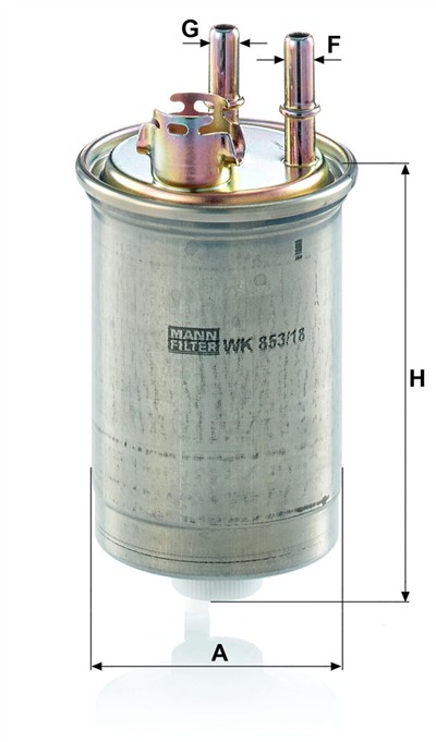 MANN-FILTER WK 853/18 EAN: 4011558955403.