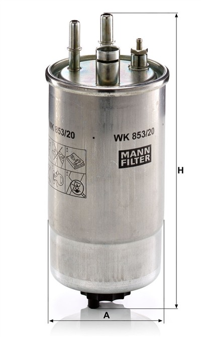 MANN-FILTER WK 853/20 EAN: 4011558966706.