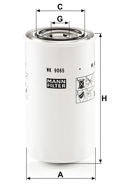 MANN-FILTER WK 9065 EAN: 4011558089726.