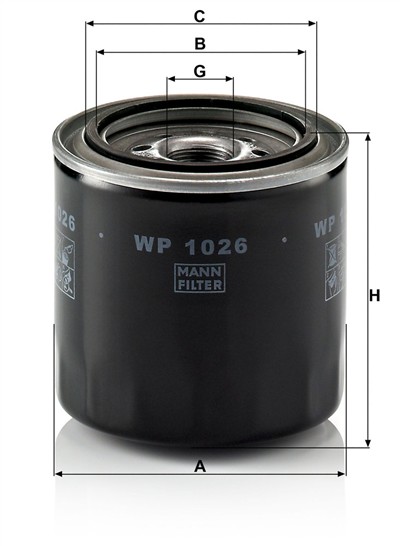 MANN-FILTER WP 1026 EAN: 4011558800703.