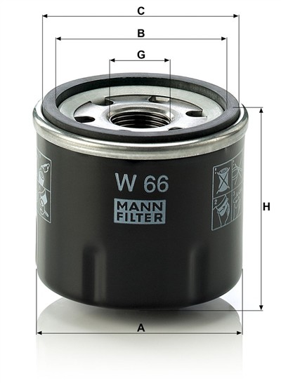 MANN-FILTER W 66 EAN: 4011558740108.