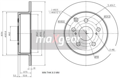 MAXGEAR 19-2353 EAN: 5901619572979.