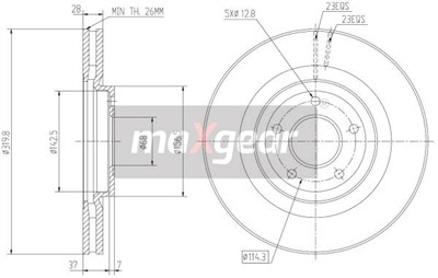 MAXGEAR 19-2364 EAN: 5901619573082.