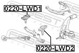 FEBEST 0220-LWD2 EAN: 4056111031590.