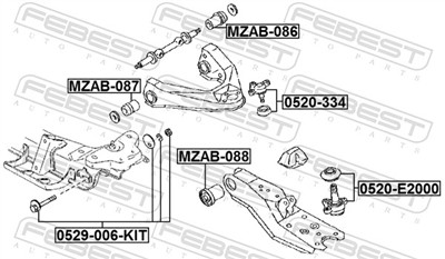 FEBEST 0520-E2000 EAN: 4056111117638.