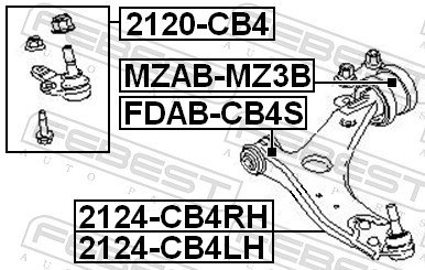 FEBEST 2124-CB4RH EAN: 4056111049793.