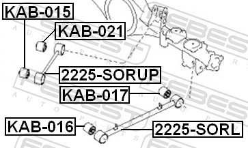 FEBEST KAB-021 EAN: 4056111070094.