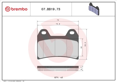BREMBO 07BB1973 EAN: 8020584632307.