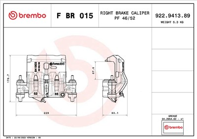 BREMBO F BR 015 EAN: 8020584548196.