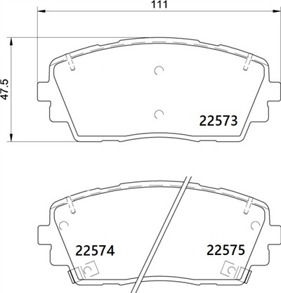 BREMBO P 30 115 Číslo výrobce: 22573. EAN: 8020584116524.