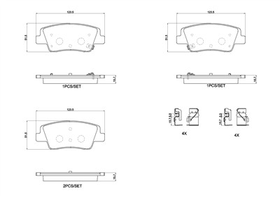 BREMBO P 30 152 Číslo výrobce: 26543. EAN: 8020584129227.