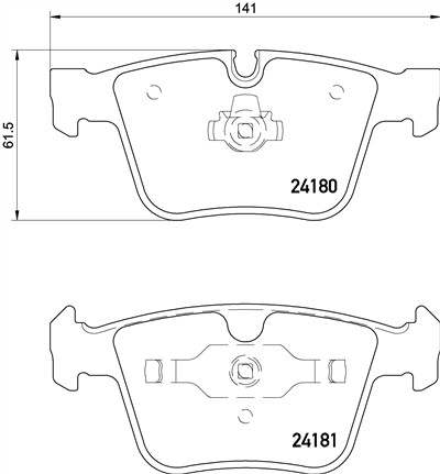 BREMBO P 50 116 Číslo výrobce: 24180. EAN: 8020584110829.