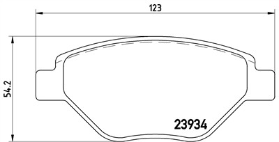 BREMBO P 68 031 Číslo výrobce: 23934. EAN: 8020584056943.