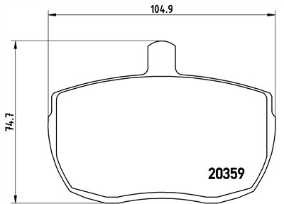 BREMBO P A6 001 Číslo výrobce: 20359. EAN: 8020584059111.
