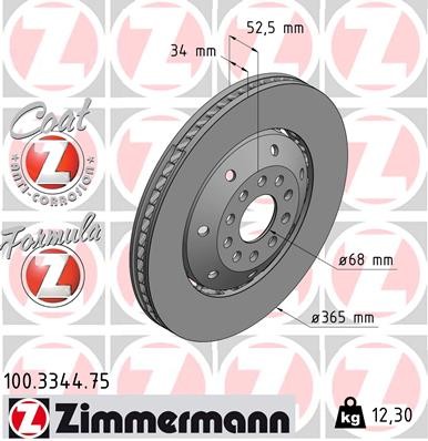 ZIMMERMANN 100.3344.75 EAN: 4250238745952.