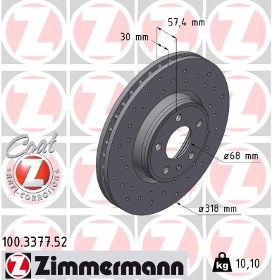 ZIMMERMANN 100.3377.52 EAN: 4250238767183.