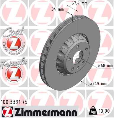 ZIMMERMANN 100.3391.75 EAN: 4250238783619.