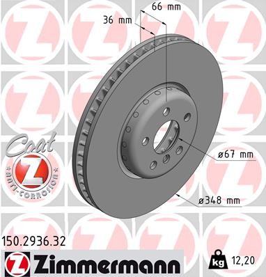 ZIMMERMANN 150.2936.32 EAN: 4250238776741.
