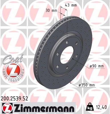 ZIMMERMANN 200.2539.52 EAN: 4250238786153.