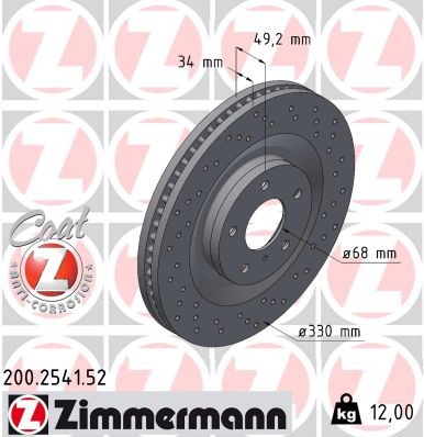 ZIMMERMANN 200.2541.52 EAN: 4250238788621.