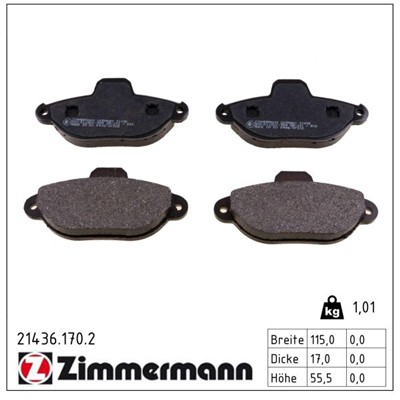 ZIMMERMANN 21436.170.2 Číslo výrobce: 21436. EAN: 4250238734710.
