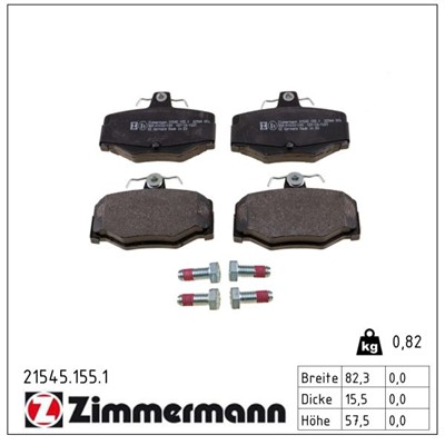ZIMMERMANN 21545.155.1 Číslo výrobce: 21545. EAN: 4250238735120.