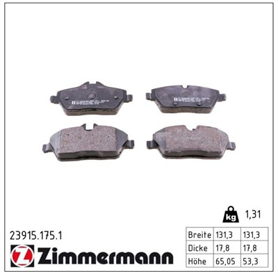 ZIMMERMANN 23915.175.1 Číslo výrobce: 23915. EAN: 4250238746386.